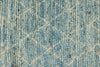 3x11 Blue and Ivory Modern Contemporary Runner