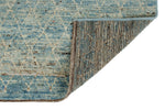 3x11 Blue and Ivory Modern Contemporary Runner