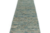 3x9 Blue and Ivory Modern Contemporary Runner