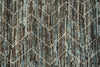 3x11 Blue and Brown Modern Contemporary Runner