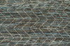 3x11 Blue and Brown Modern Contemporary Runner
