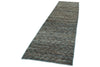 3x11 Blue and Brown Modern Contemporary Runner
