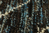 3x11 Blue and Brown Modern Contemporary Runner