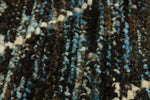 3x11 Blue and Brown Modern Contemporary Runner