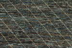 3x11 Blue and Brown Modern Contemporary Runner