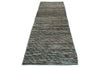 3x11 Blue and Brown Modern Contemporary Runner