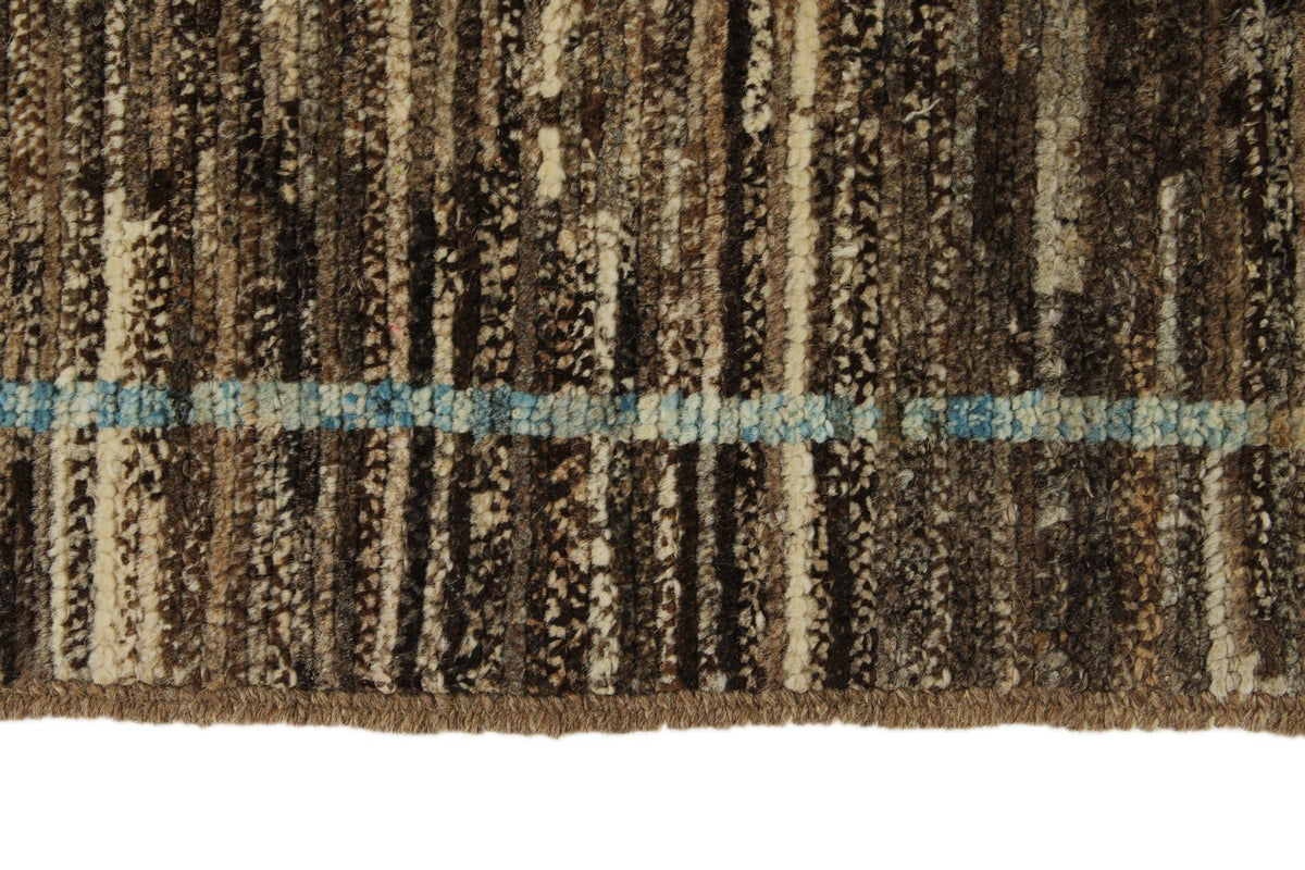 9x12 Blue and Brown Modern Contemporary Rug