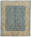 8x9 Blue and Ivory Persian Rug