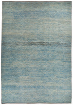 13x19 Blue and Ivory Modern Contemporary Rug