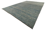 13x19 Blue and Ivory Modern Contemporary Rug