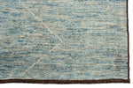 13x19 Blue and Ivory Modern Contemporary Rug