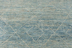 13x19 Blue and Ivory Modern Contemporary Rug