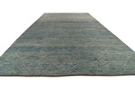 13x19 Blue and Ivory Modern Contemporary Rug