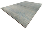 13x19 Blue and Ivory Modern Contemporary Rug