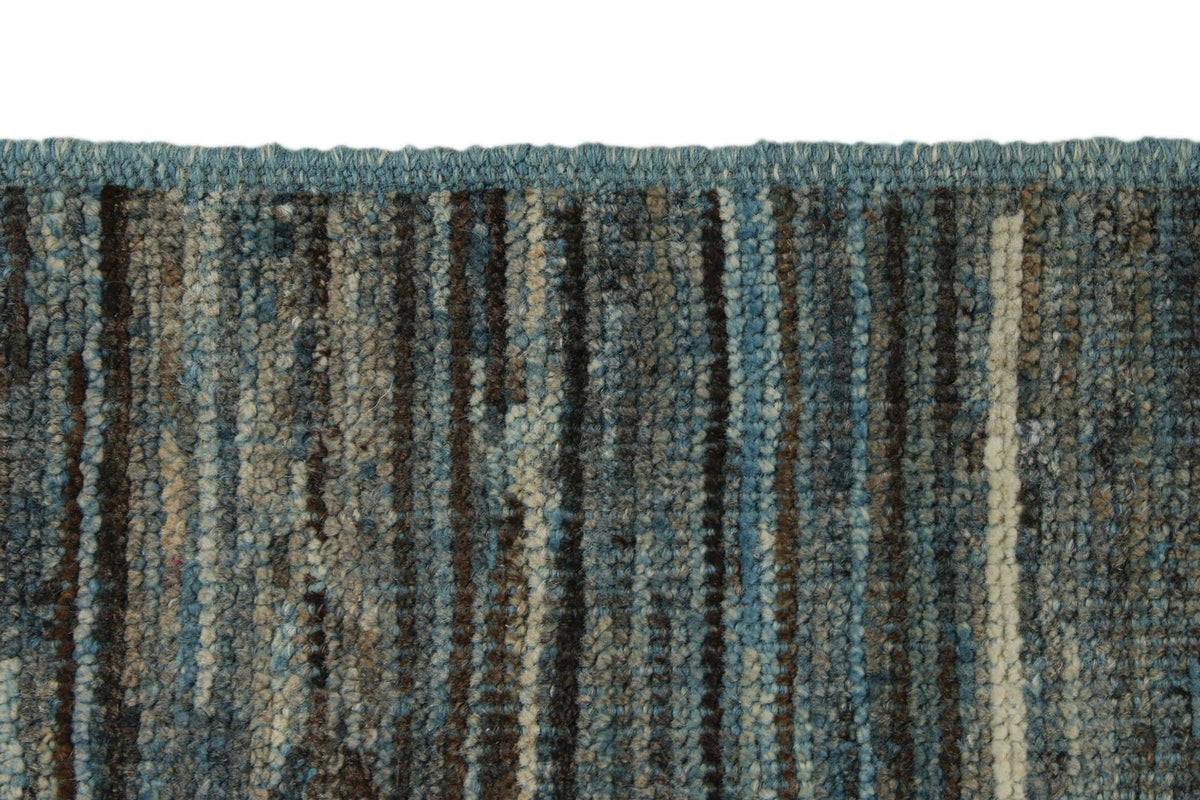 10x14 Blue and Ivory Modern Contemporary Rug