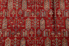 9x12 Red and Ivory Kazak Tribal Rug