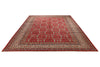 9x12 Red and Ivory Kazak Tribal Rug