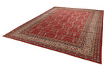 9x12 Red and Ivory Kazak Tribal Rug