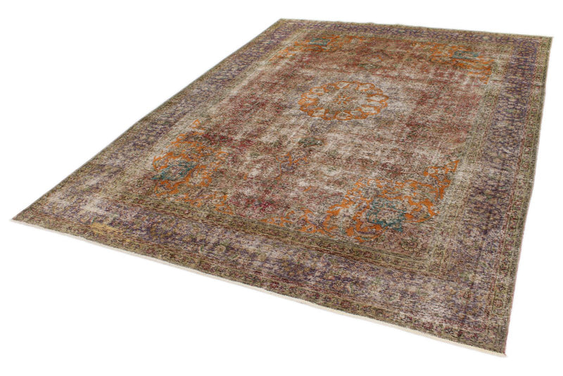 10x13 Brown and Purple Modern Contemporary Rug