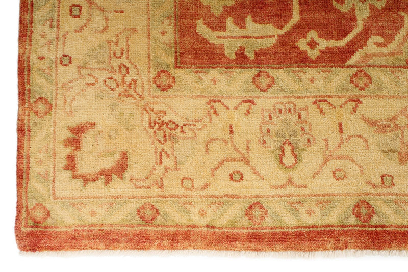 8x10 Red and Gold Turkish Oushak Rug