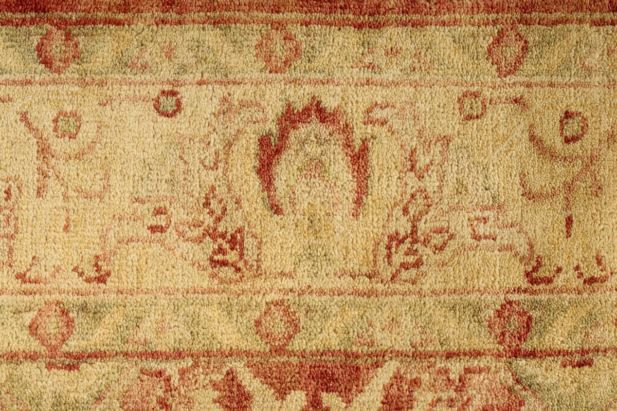 8x10 Red and Gold Turkish Oushak Rug