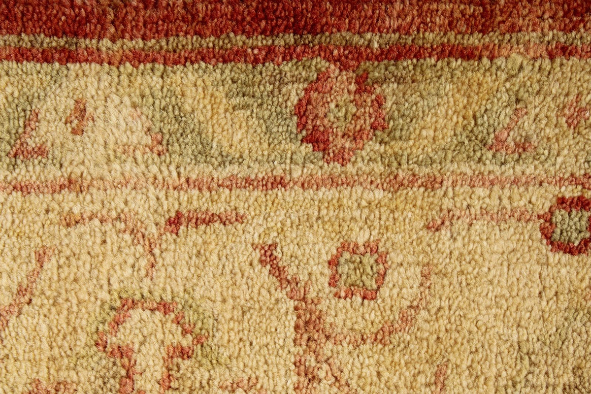 8x10 Red and Gold Turkish Oushak Rug