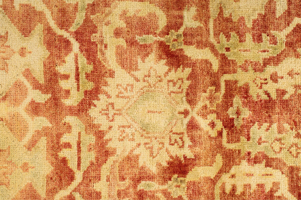 8x10 Red and Gold Turkish Oushak Rug