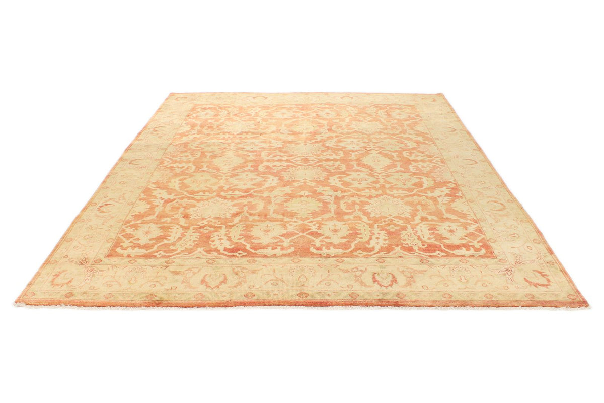 8x10 Red and Gold Turkish Oushak Rug