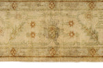 6x9 Ivory and Beige Turkish Oushak Rug