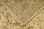 6x9 Ivory and Beige Turkish Oushak Rug