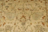 6x9 Ivory and Beige Turkish Oushak Rug