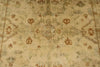 6x9 Ivory and Beige Turkish Oushak Rug