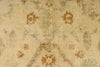 6x9 Ivory and Beige Turkish Oushak Rug