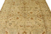 6x9 Ivory and Beige Turkish Oushak Rug