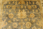 6x9 Gray and Beige Turkish Oushak Rug