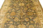 6x9 Gray and Beige Turkish Oushak Rug