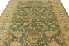 6x9 Green and Ivory Turkish Oushak Rug