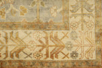 6x9 Gray and Ivory Turkish Oushak Rug