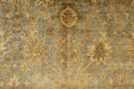 6x9 Gray and Ivory Turkish Oushak Rug