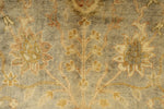 6x9 Gray and Ivory Turkish Oushak Rug