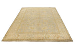 6x9 Gray and Ivory Turkish Oushak Rug
