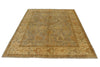 6x9 Gray and Ivory Turkish Oushak Rug