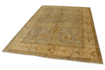 6x9 Gray and Ivory Turkish Oushak Rug