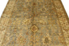 6x9 Gray and Ivory Turkish Oushak Rug