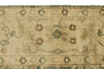 8x10 Green and Ivory Turkish Oushak Rug