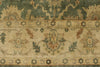 8x10 Green and Ivory Turkish Oushak Rug