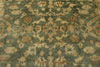 8x10 Green and Ivory Turkish Oushak Rug