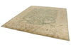 8x10 Green and Ivory Turkish Oushak Rug