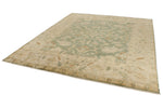 8x10 Green and Ivory Turkish Oushak Rug