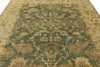 8x10 Green and Ivory Turkish Oushak Rug